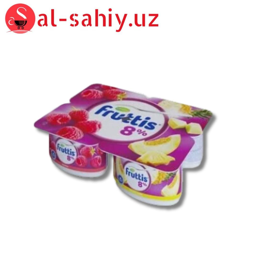 Йогурт Fruttis маракуйя и клубника-малина 115гр