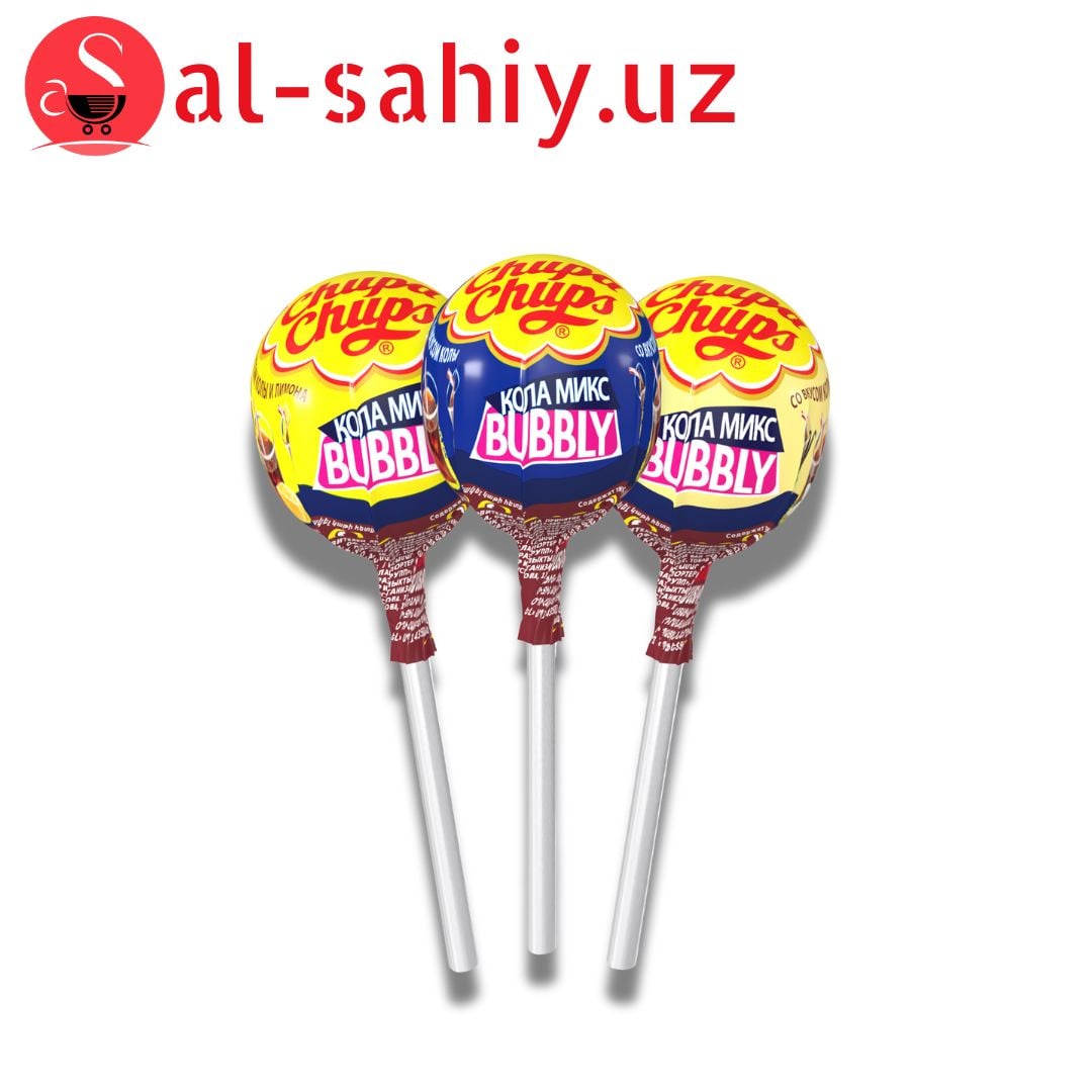 Карамель на палочке Chupa Chups кола микс 17г