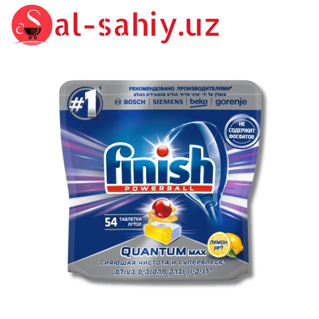 Finish Quantum MAX Limon  ср\д мытя пос. д\пос. маш 65 таб