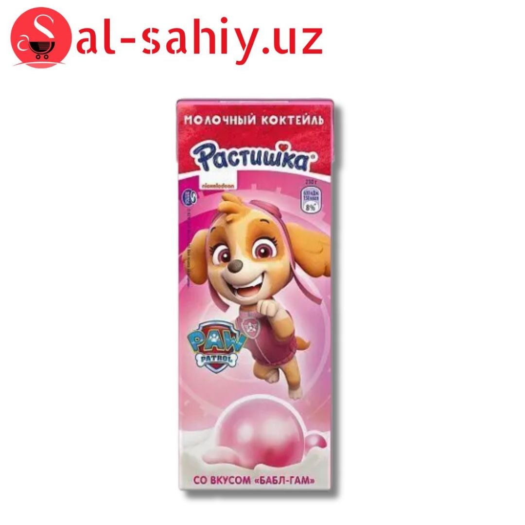 Коктейль молочный Растишка Бабл-Гам 2% 210г