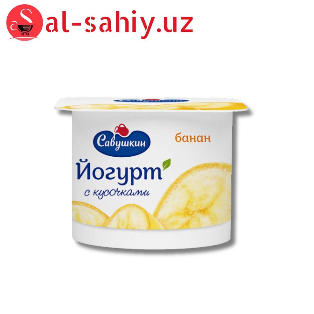 Йогурт густой с кусочками Engil Банан 110 гр