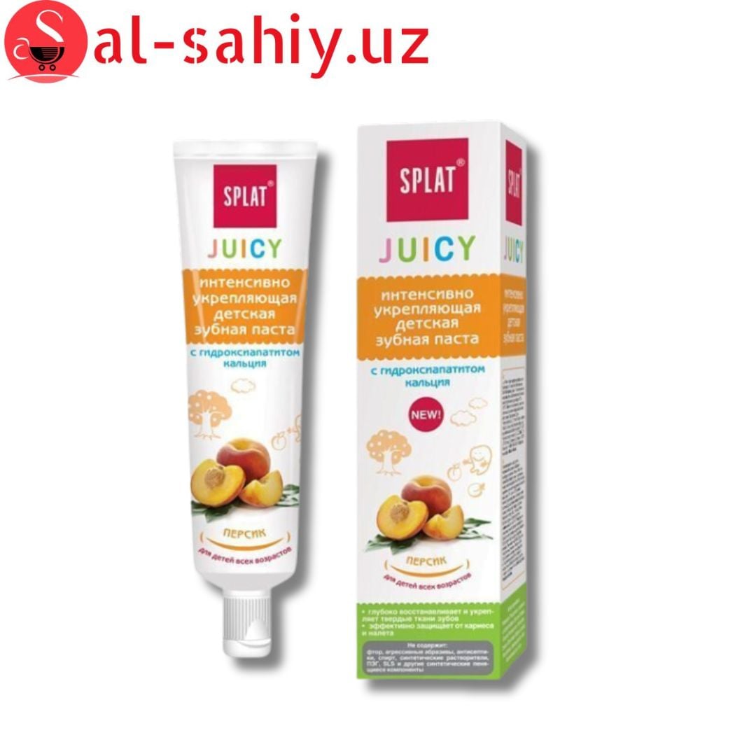 Splat JUICY ПЕРСИК  детская зубная паста 35гр