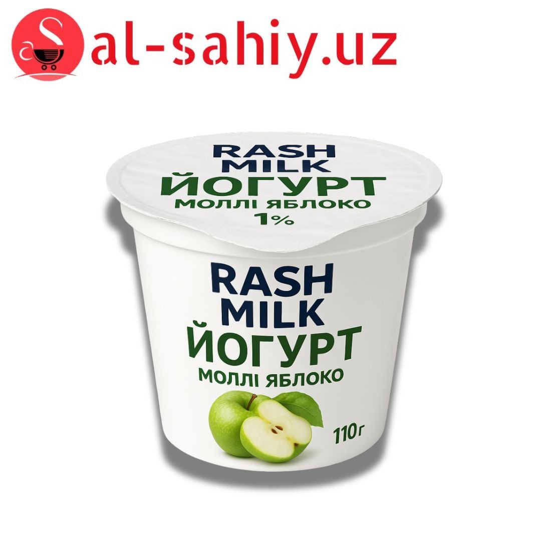 Йогурт "RASH MILK"  molli яблоко  1% 110гр