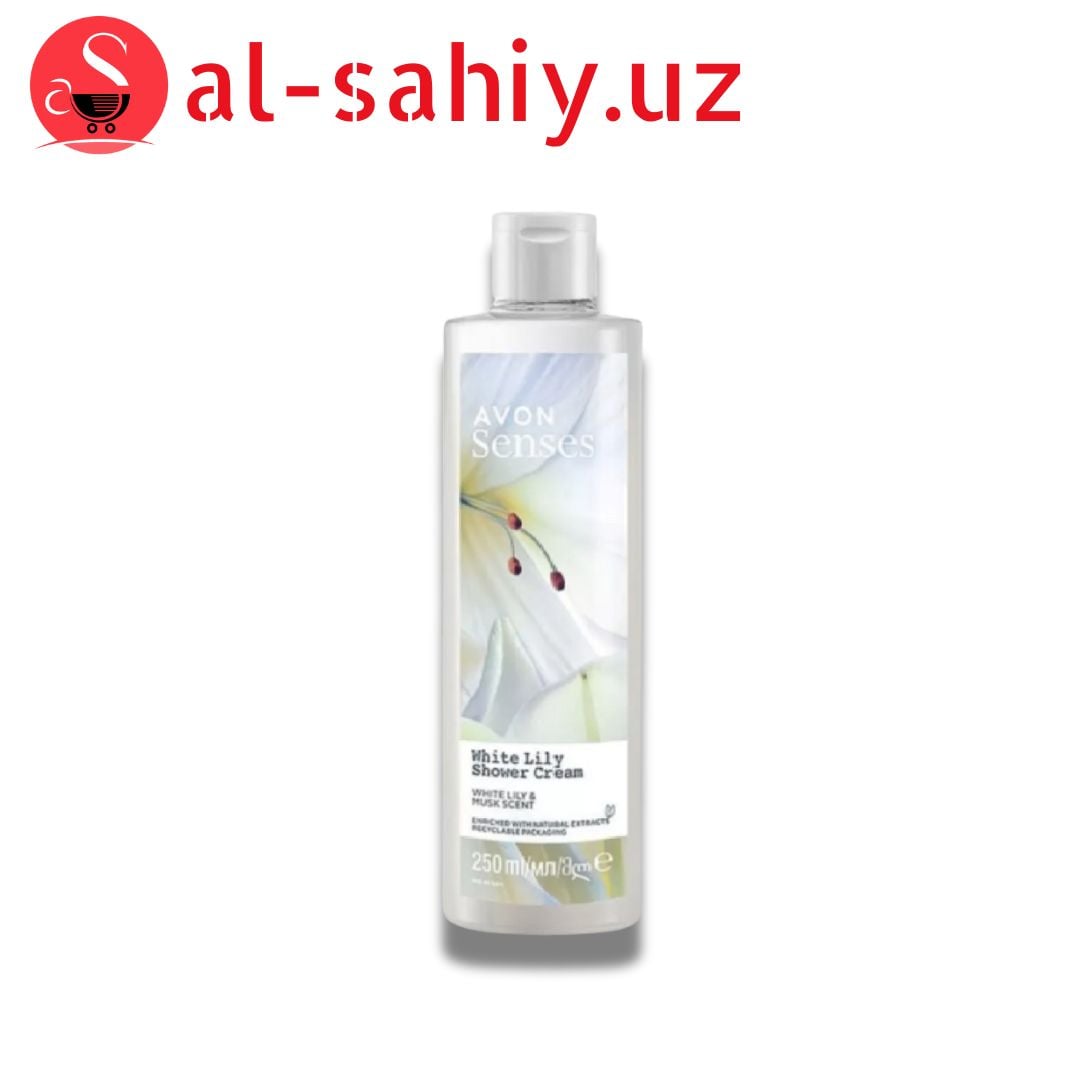 Senses Avon гель для душа "Белая лилия " 250мл