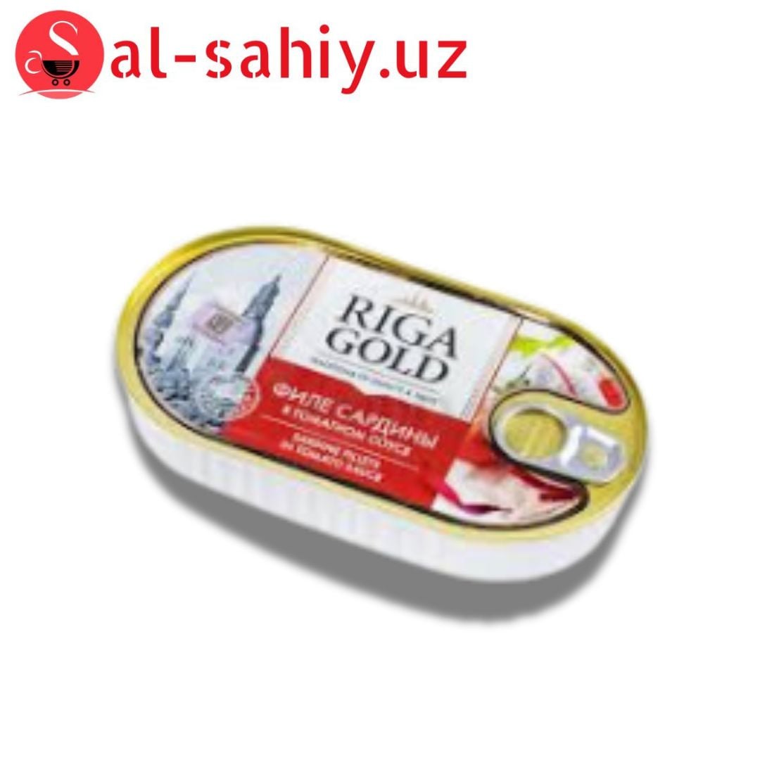 Riga Gold сардина филе в томатном соусе 190гр