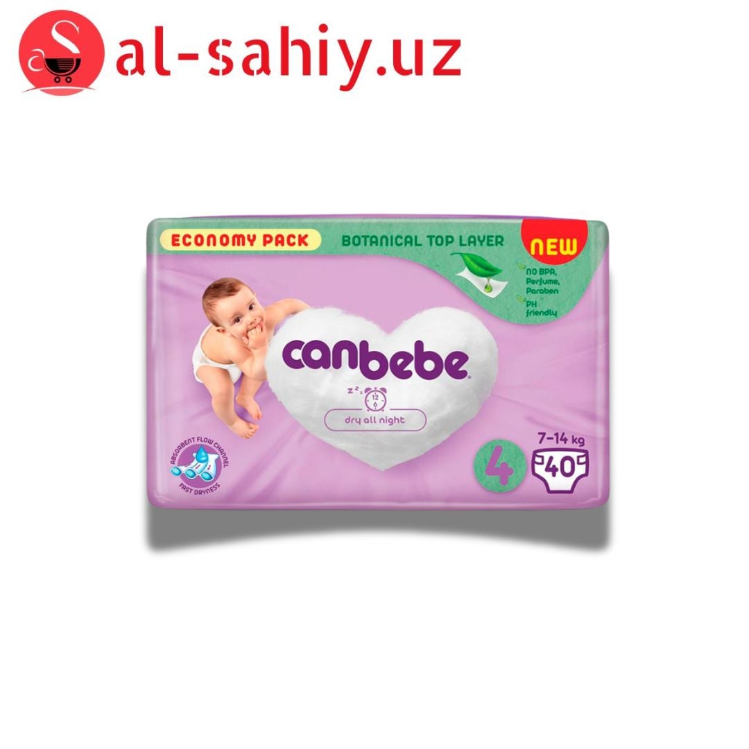 Canbebe Подгузники, №4 L, 7-14 кг, 60 шт