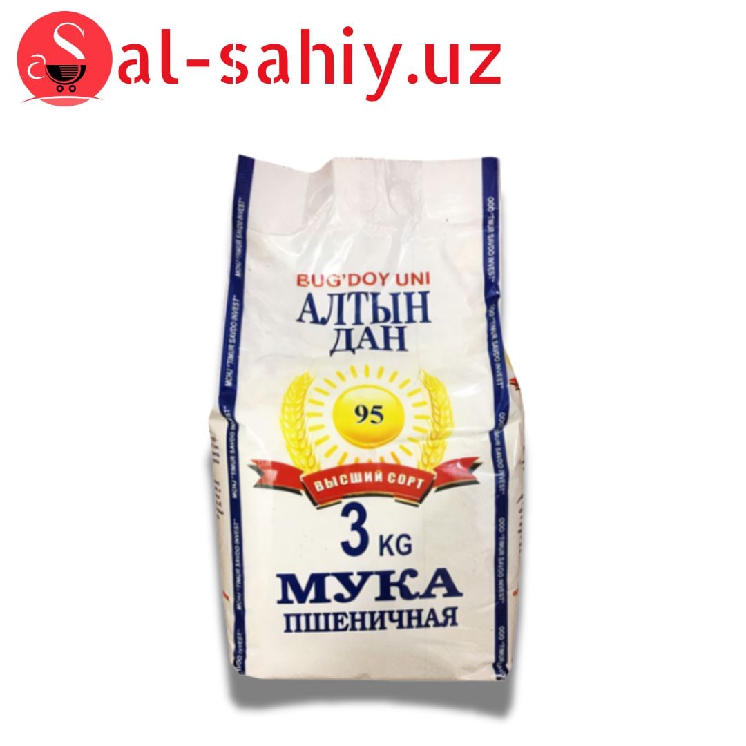 Мука"Алтын дан" 95 1сорт (глянц. 4кг)