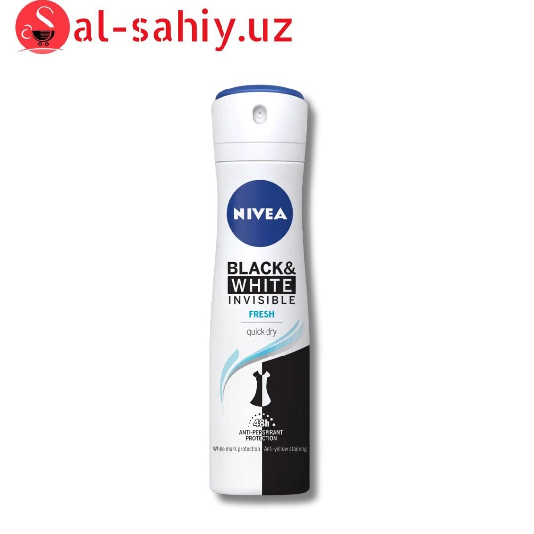 Desodorante Spray Nivea Antitranspirante B&W Invisible 150 Ml