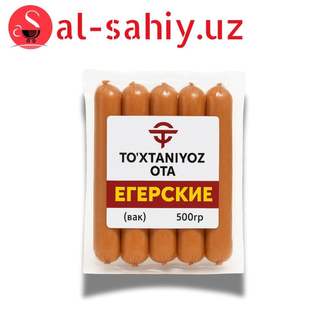 Сосиска To'xtaniyoz ota Егерские вак 500гр