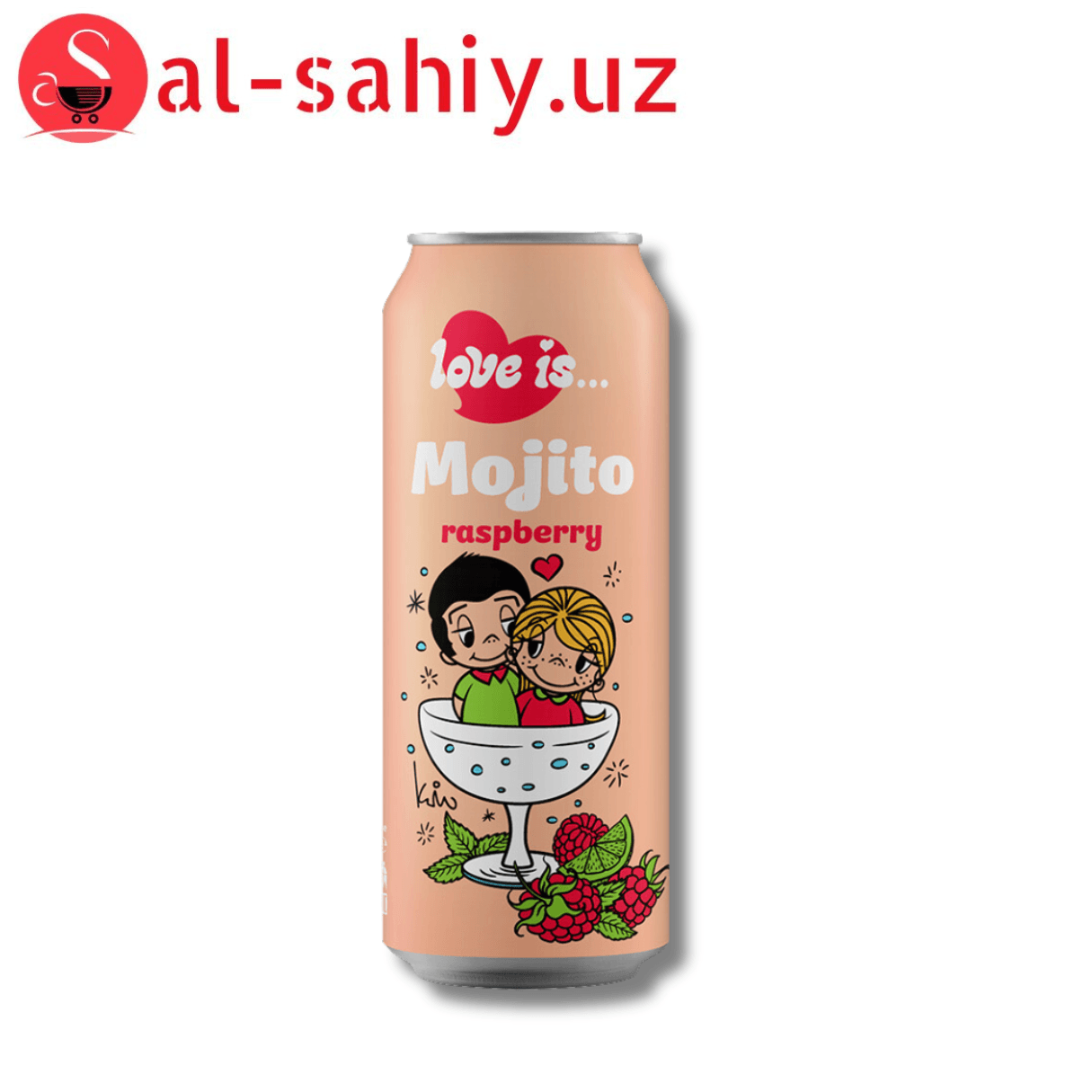 Напиток безалкогольный газированный «Love Is...»Mojito raspberry 0.45 л