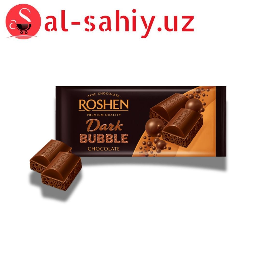 Шоколад "ROSHEN" пористый черный экстрачерный 85гр