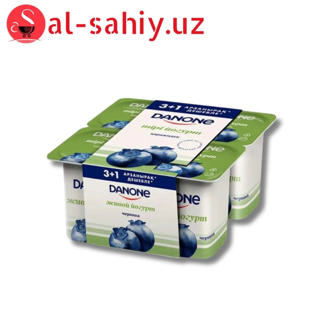 Йогурт Danone черника 120г