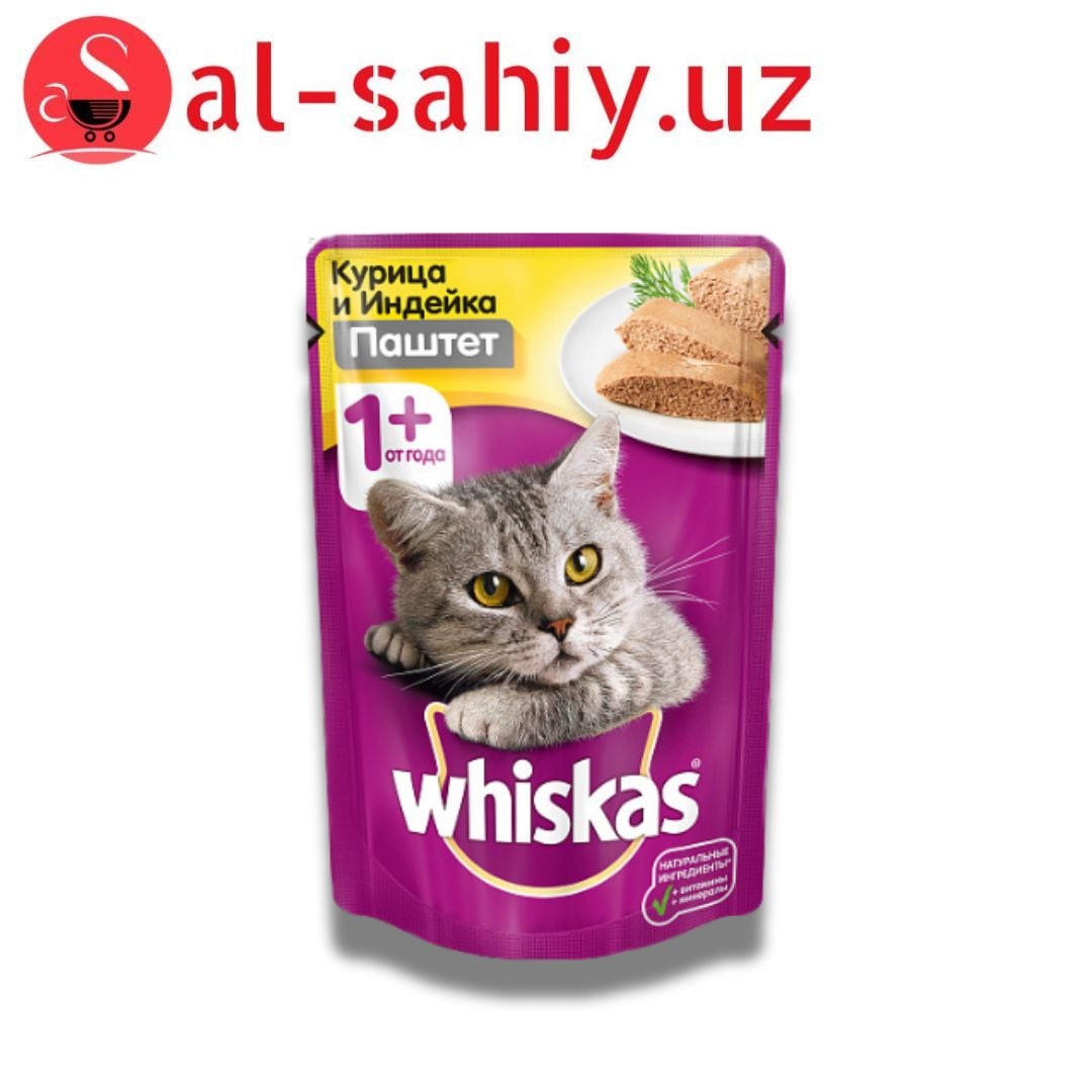 Whiskas Индейка и курица Паштет 85гр