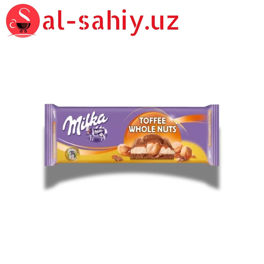 Шоколад Milka Toffee Whole Nut Chocolate 300 g