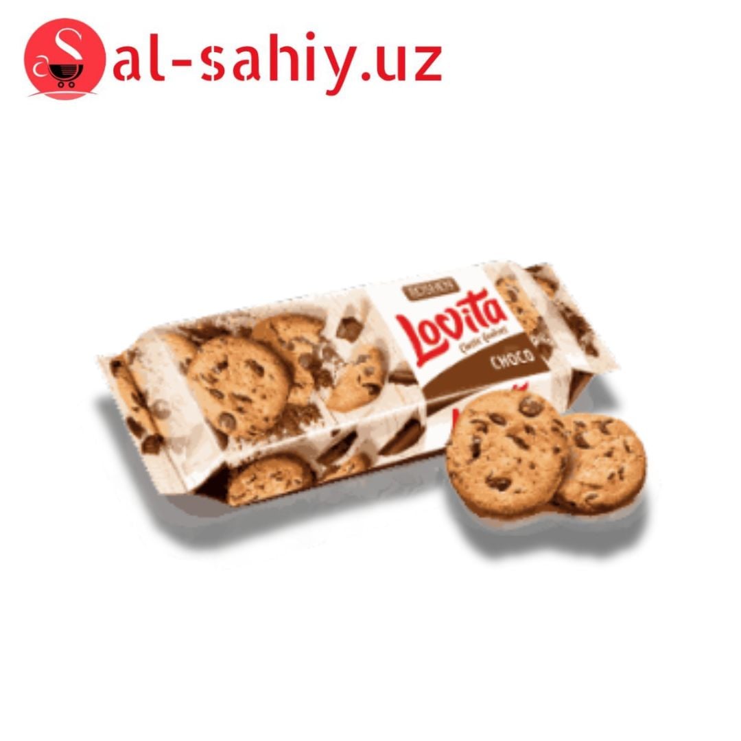 Печенье Roshen Lovita Classic Cookies сдобное с кусочками глазури 150 г (4823077633324)