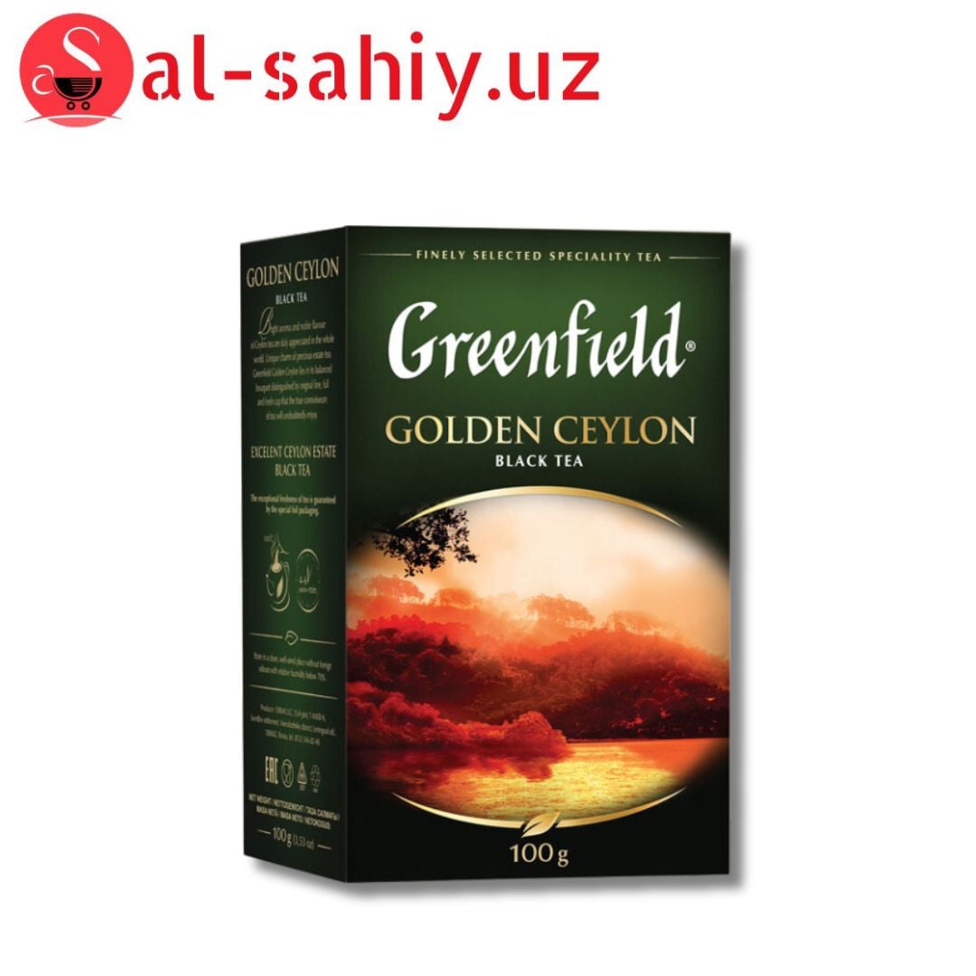 Чай GREENFIELD черн. Голден Цейлон листовой 100гр