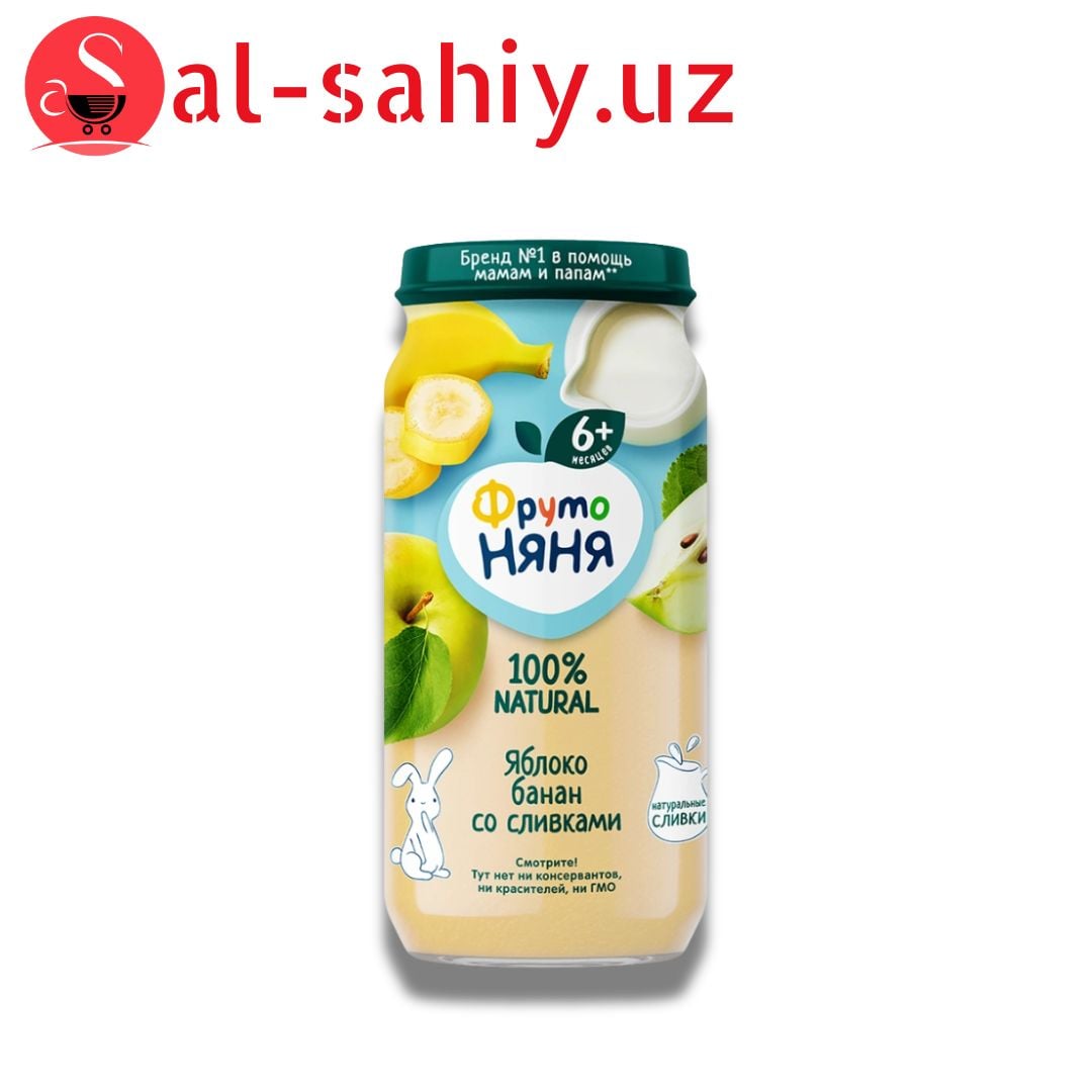 Фруто Няня 250 г Пюре из яблок и бананов