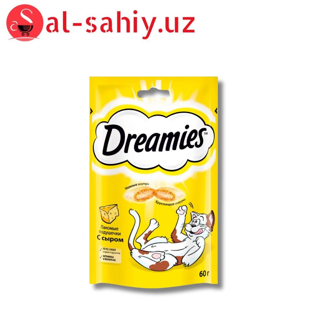 Сухой корм для взрослых кошек Dreamies 60гр с сыром