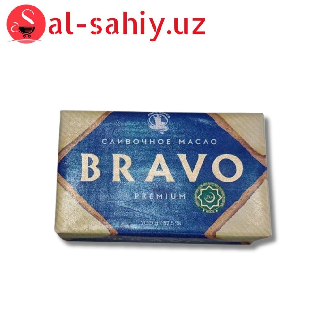Масло коровье сладко-сливочное BRAVO 200 гр