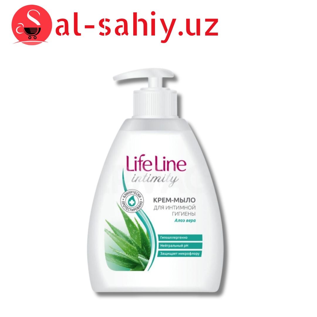 Жидкый мыло Life line для интим гигиени Овясное молоч. 280гр