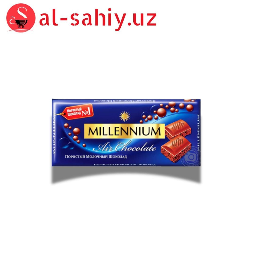 Шоколад  "MILLENNIUM" пористый молочный 90гр