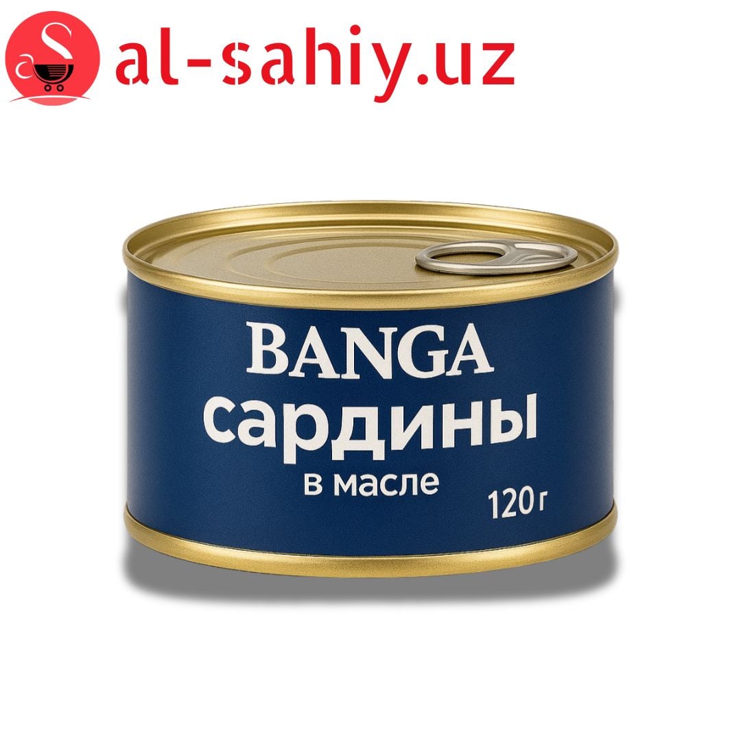 Рыбные консервы "BANGA" сардыни в масле 120 гр