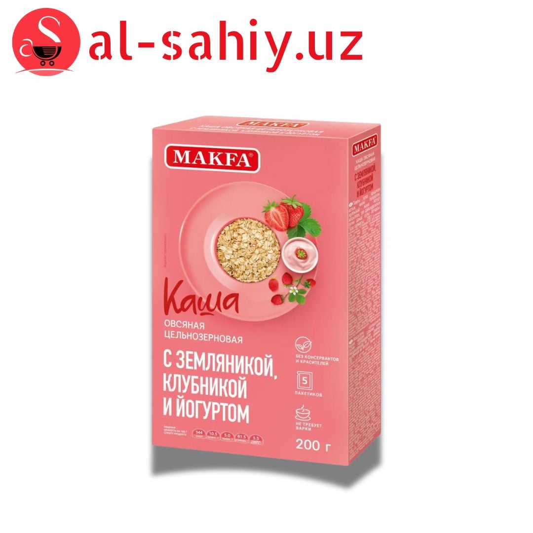 Makfa moment каша клубника йогурт 40 гр