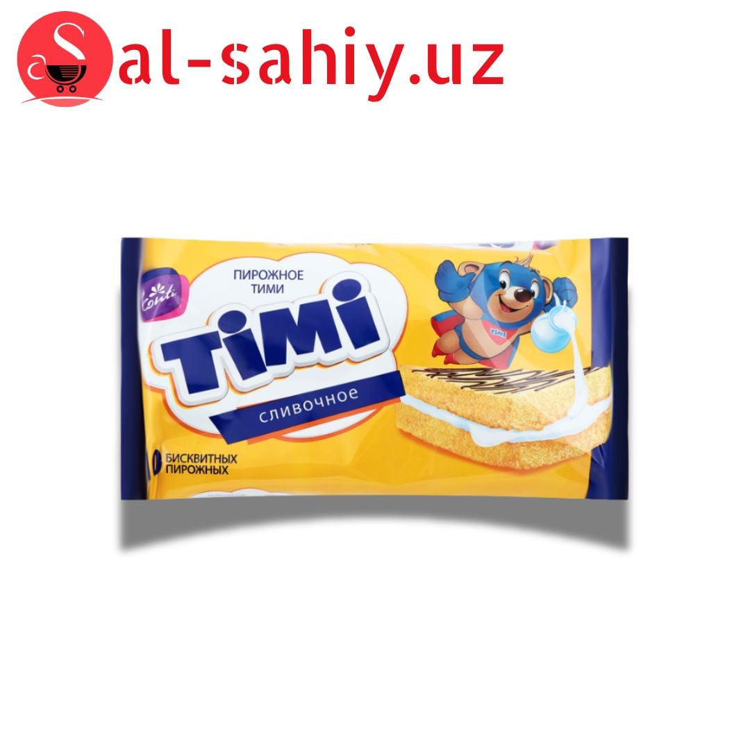 Пирожное бисквитное Тими 300г сливочное