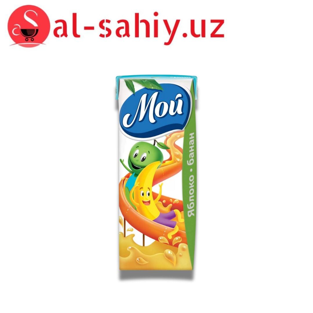 Сок  Банан-яблоко   для детского питания, "Мой", 0,2л