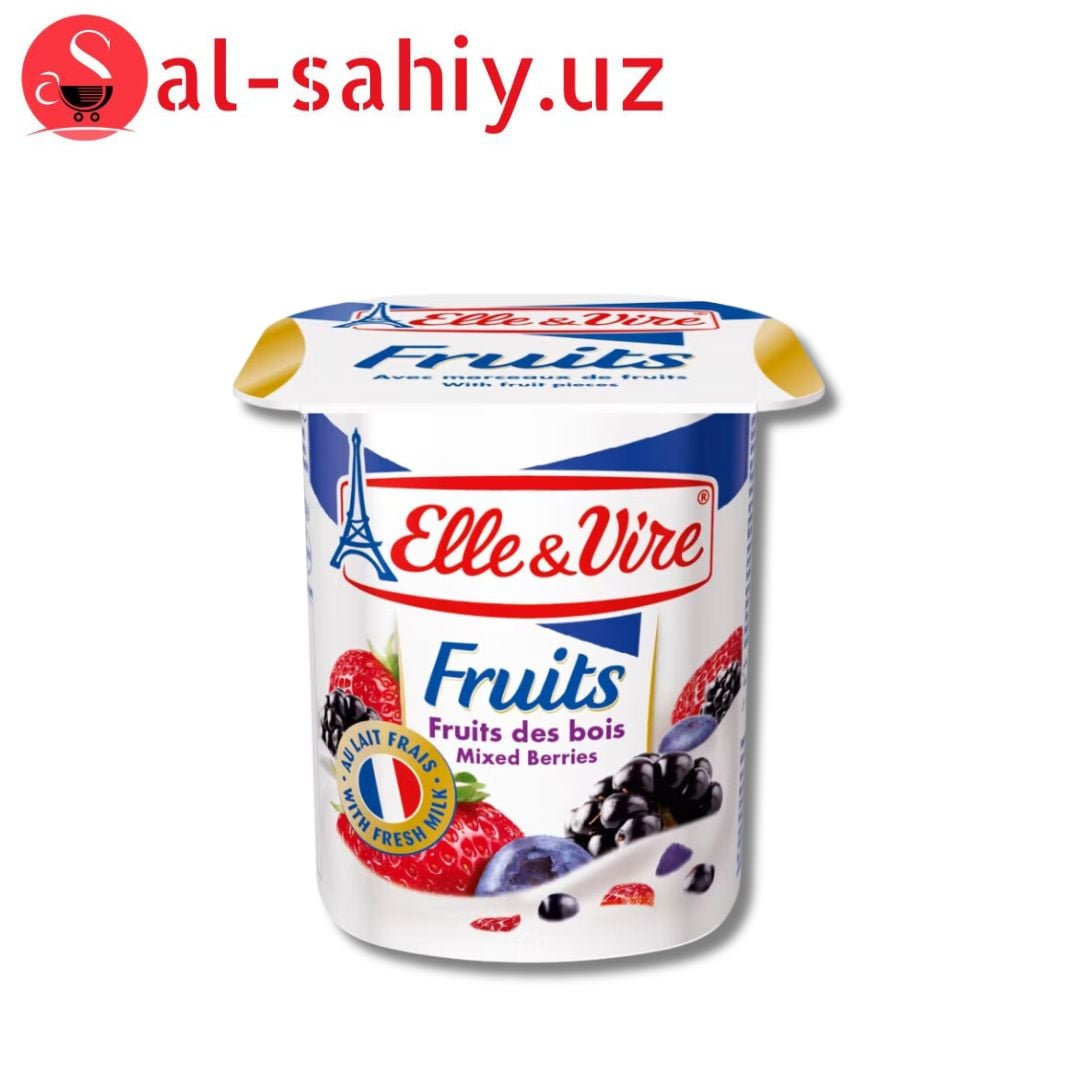 Elle&Vire Yogurt Mixed Fruits 125g.
