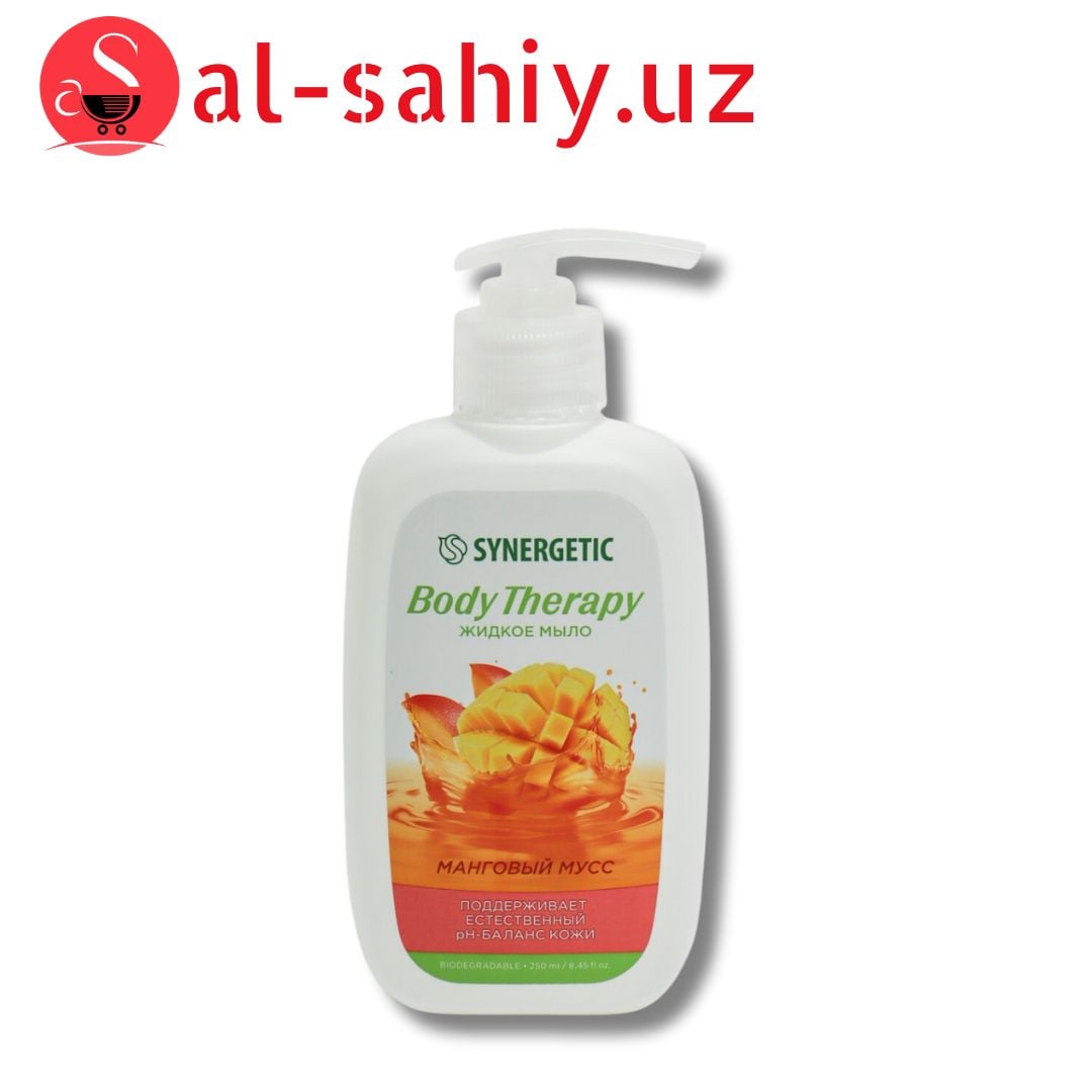 Жидкое мыло SYNERGETIC  0,25л Манговый мусс