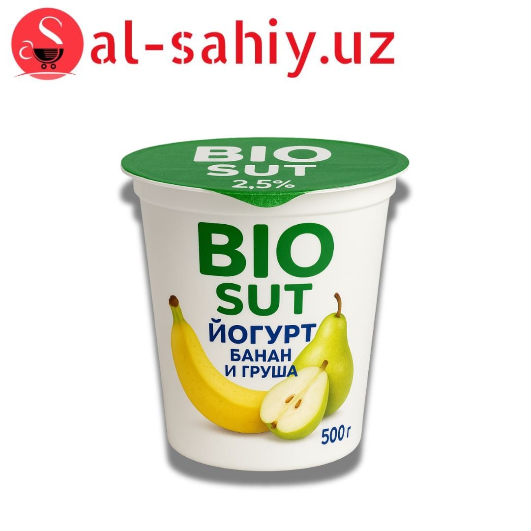 Йогурт - банан и груша BIO SUT 2.5% 500гр