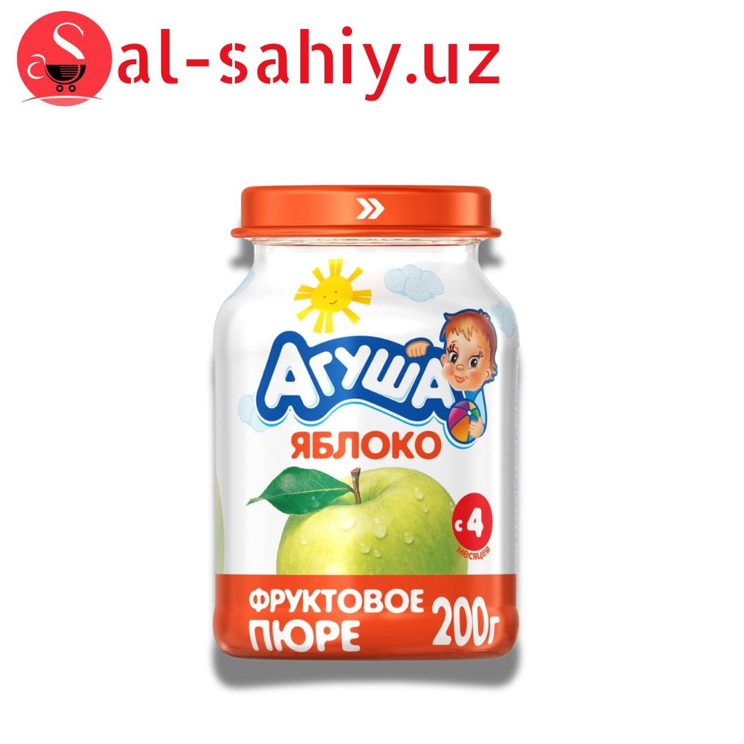 Фруктовое пюре "Агуша" "Яблоко" 200г