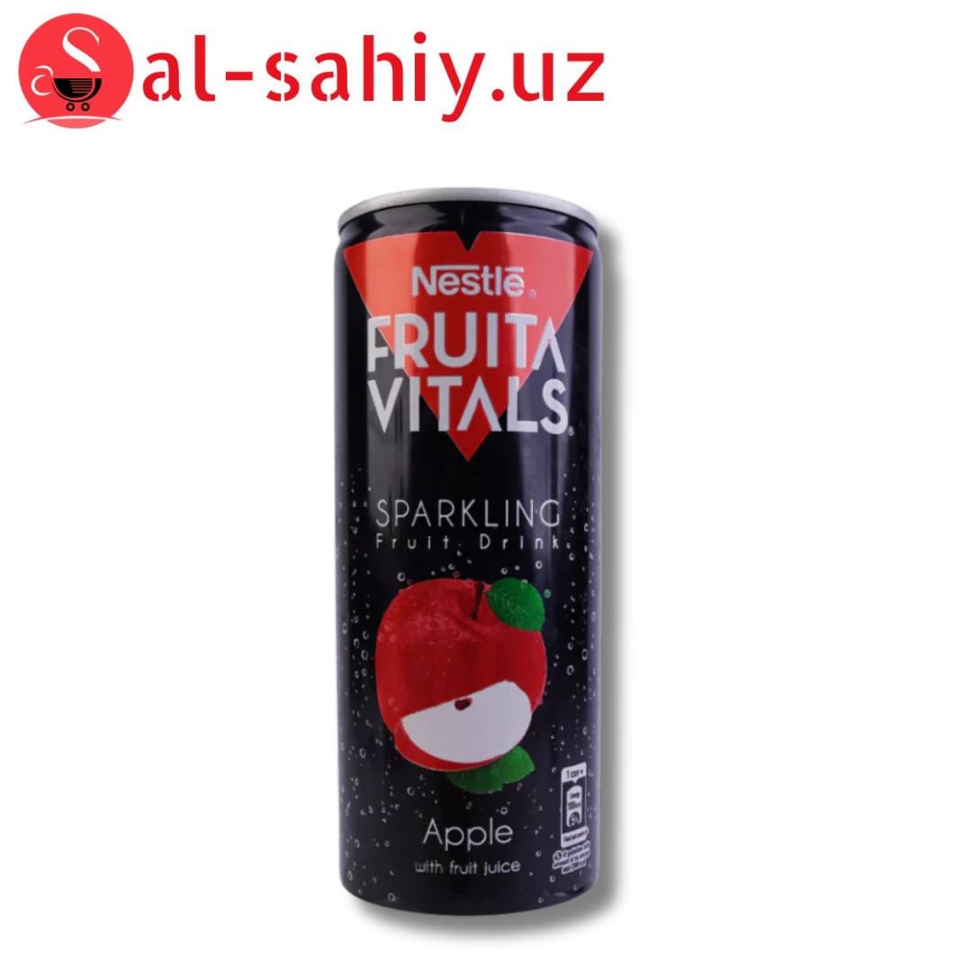 Nestle Fruita Vitals Apple Sparkling Can 250ml