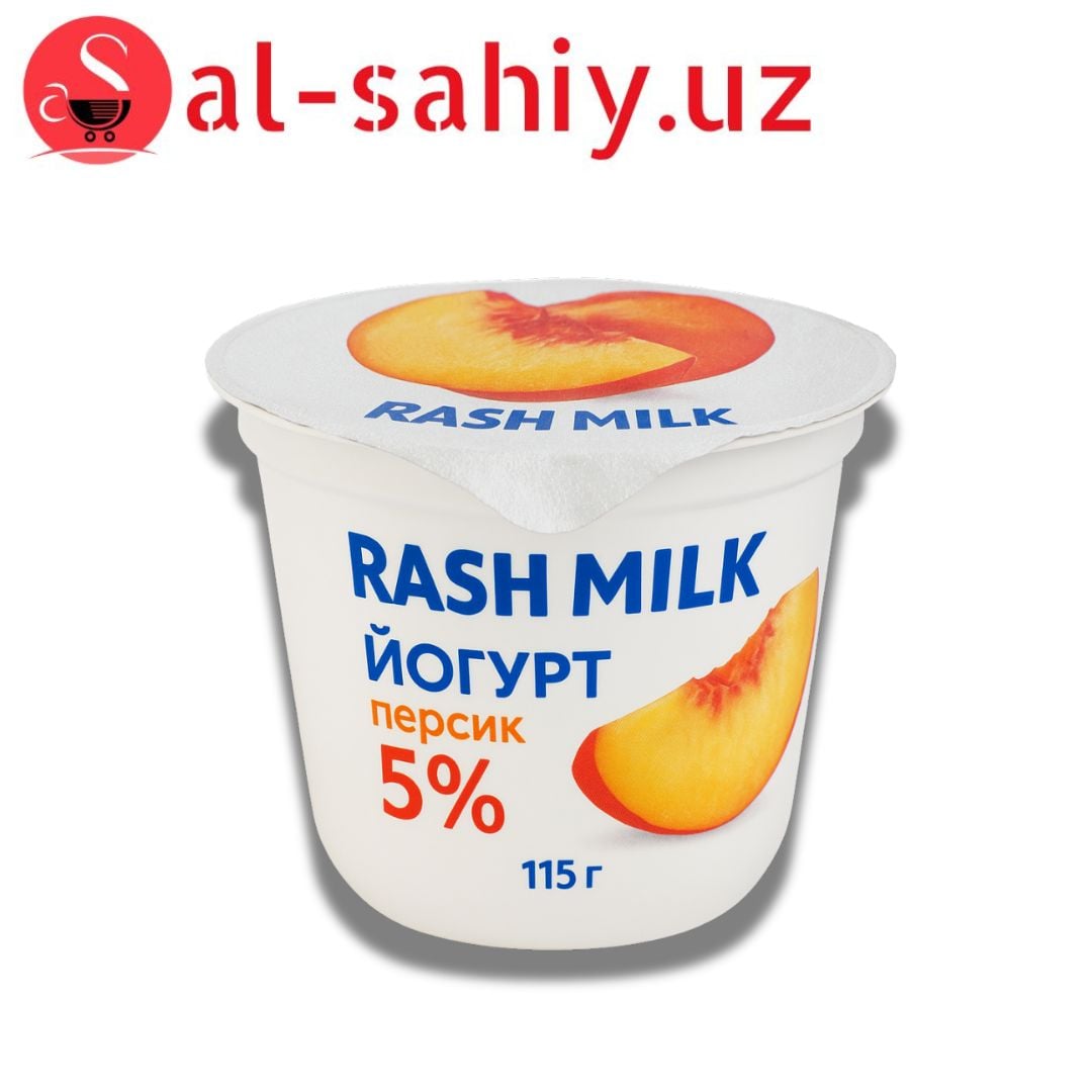 Йогурт "RASH MILK" персик 5% 115гр