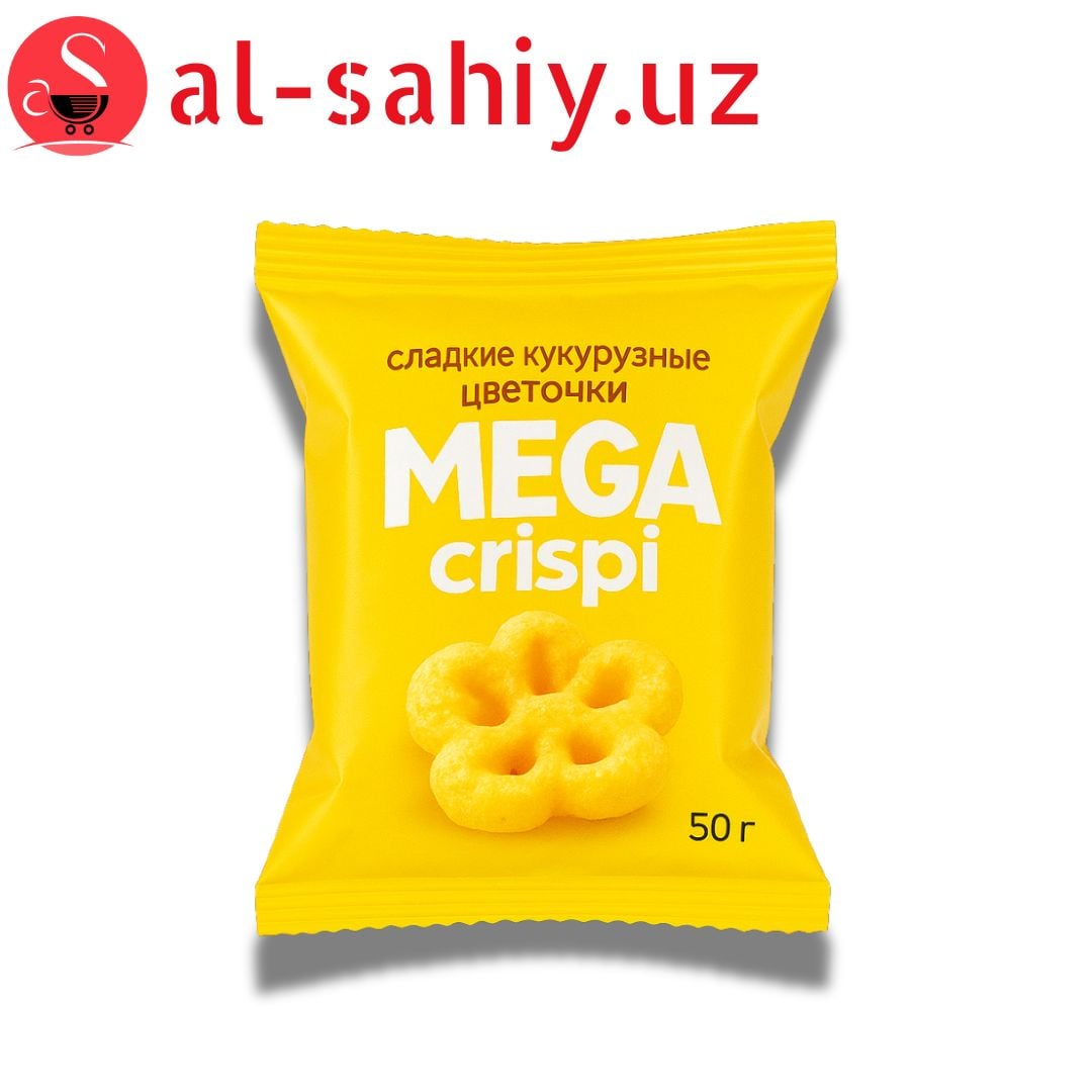 Сладкие кукурузные цветочки  "Mega crispi" 50 гр