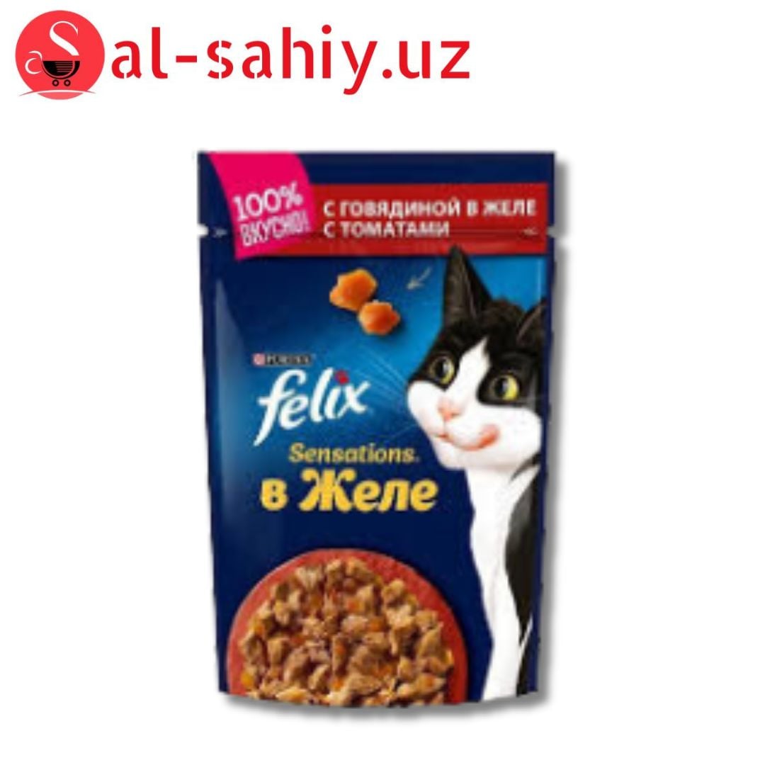 Felix с Говядиной и Томатами в Желе 85г