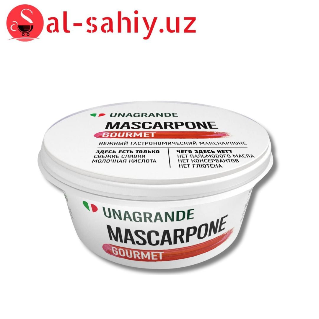 Сыр UNAGRANDE МАСКАРПОНЕ мягкий 80% 250г