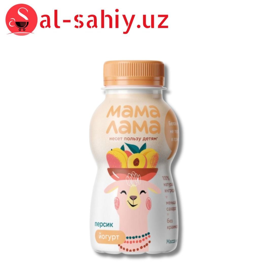 Йогурт Мама-Лама с Персиком 200гр