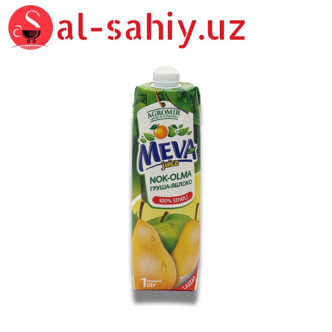 Сок Meva  Груша яблоко 1л