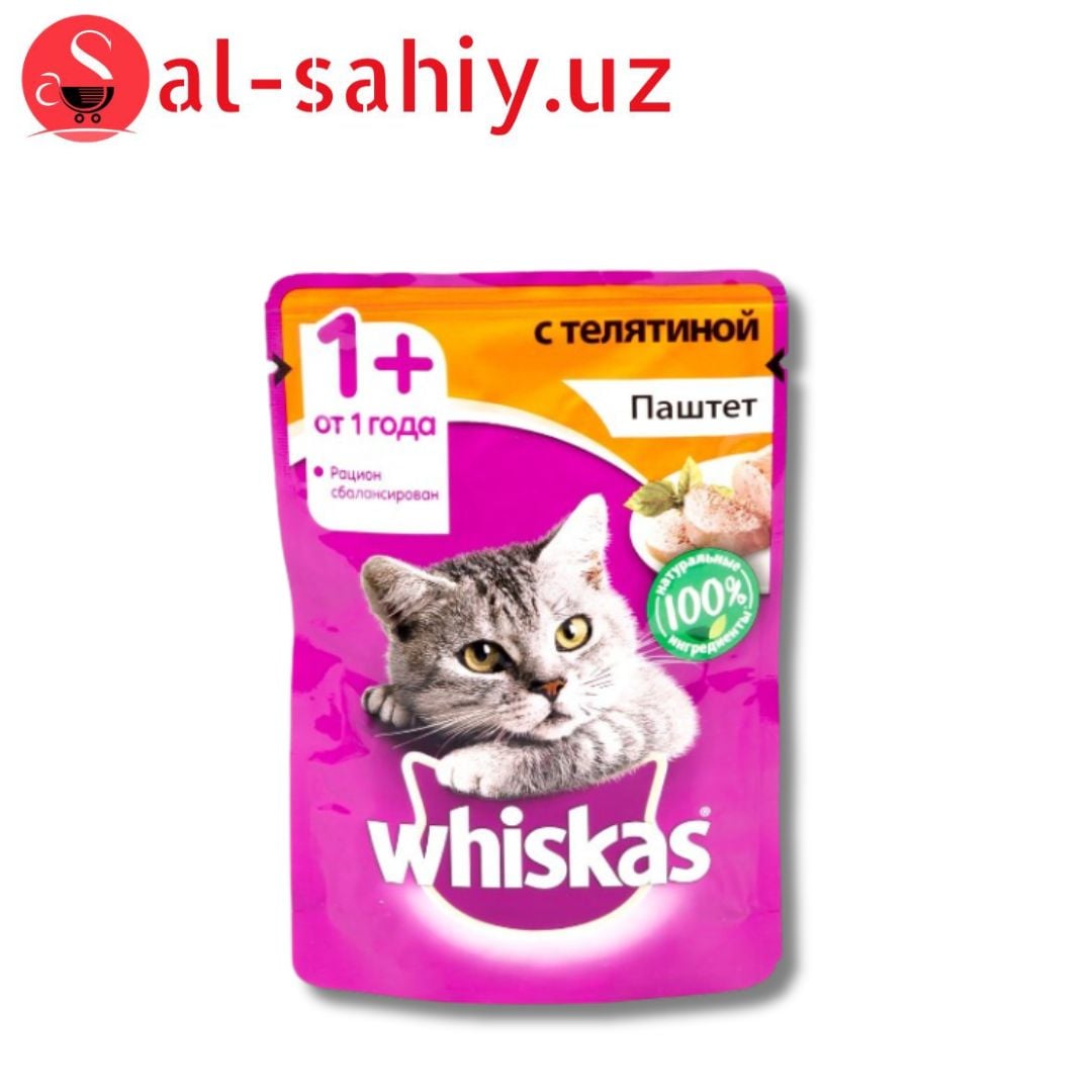 Whiskas с телятиной Паштет 85гр