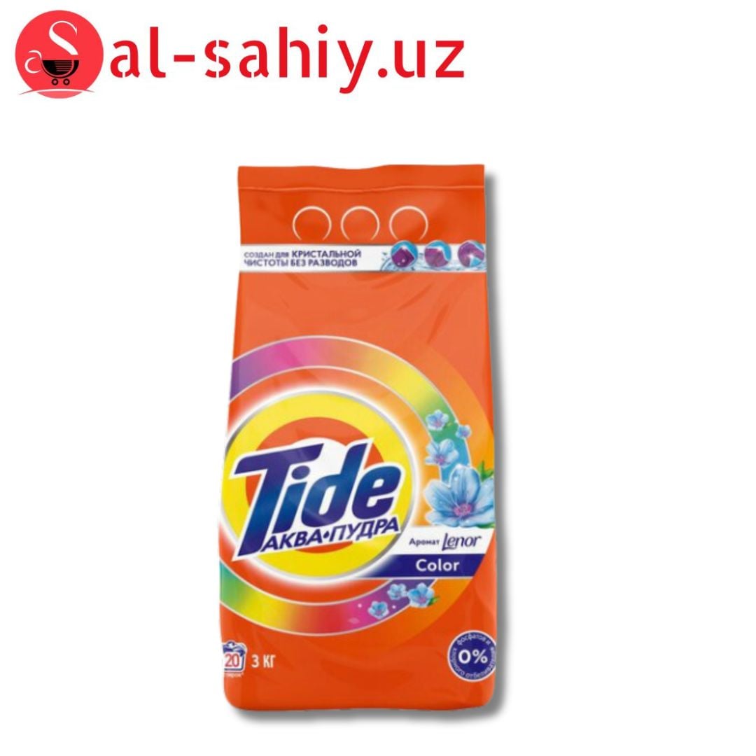 Tide порошок автомат Lenor 3kg