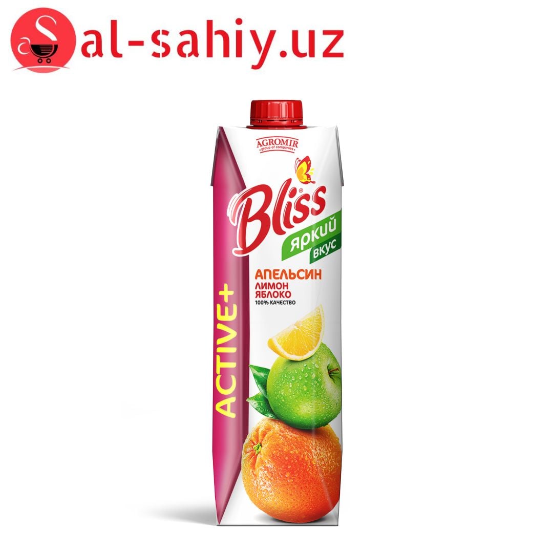 Сок Bliss ENERGY Апельсин Лимон Яблоко 1л