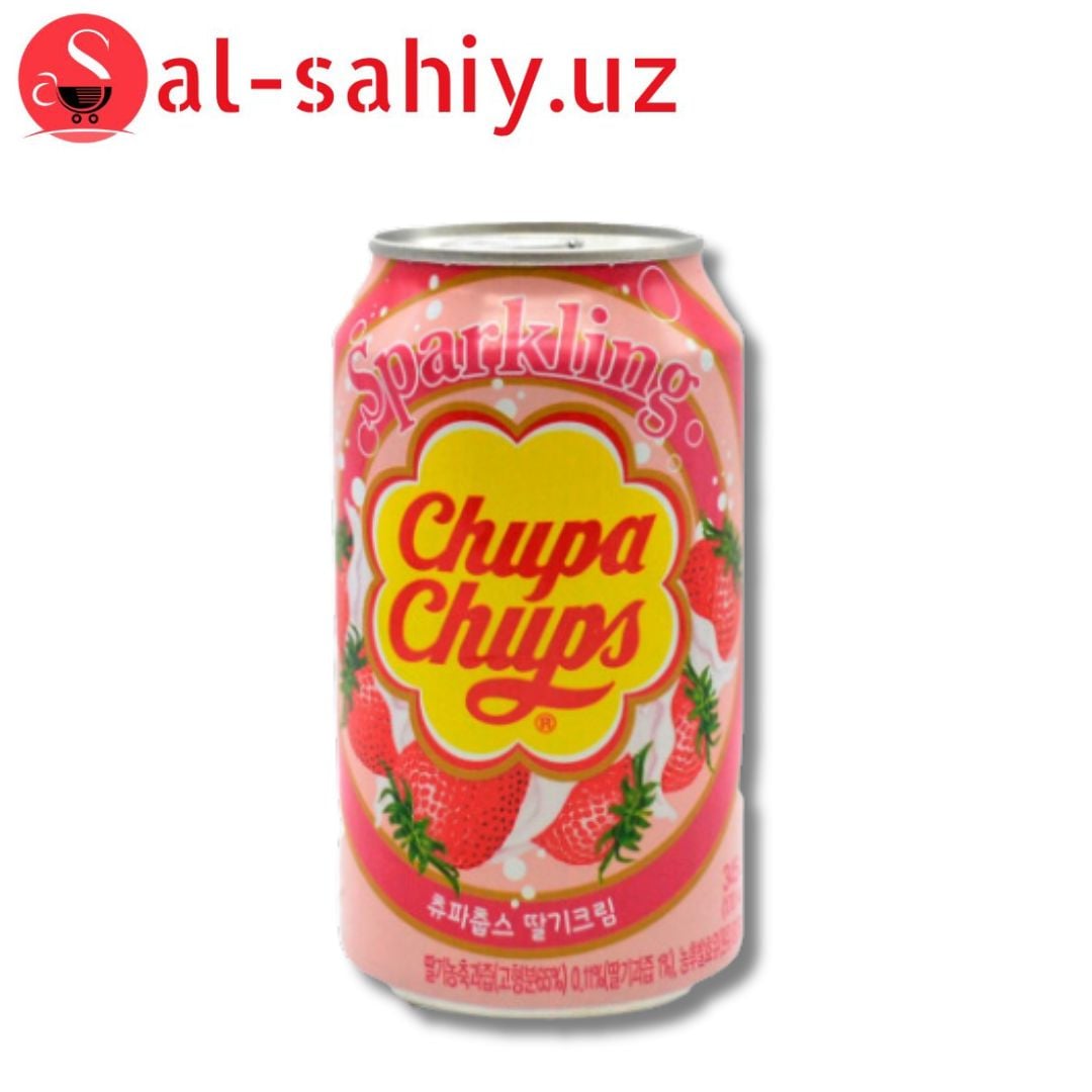 Напиток газ.CHUPA CHUPS strawberry 250мл ж/б