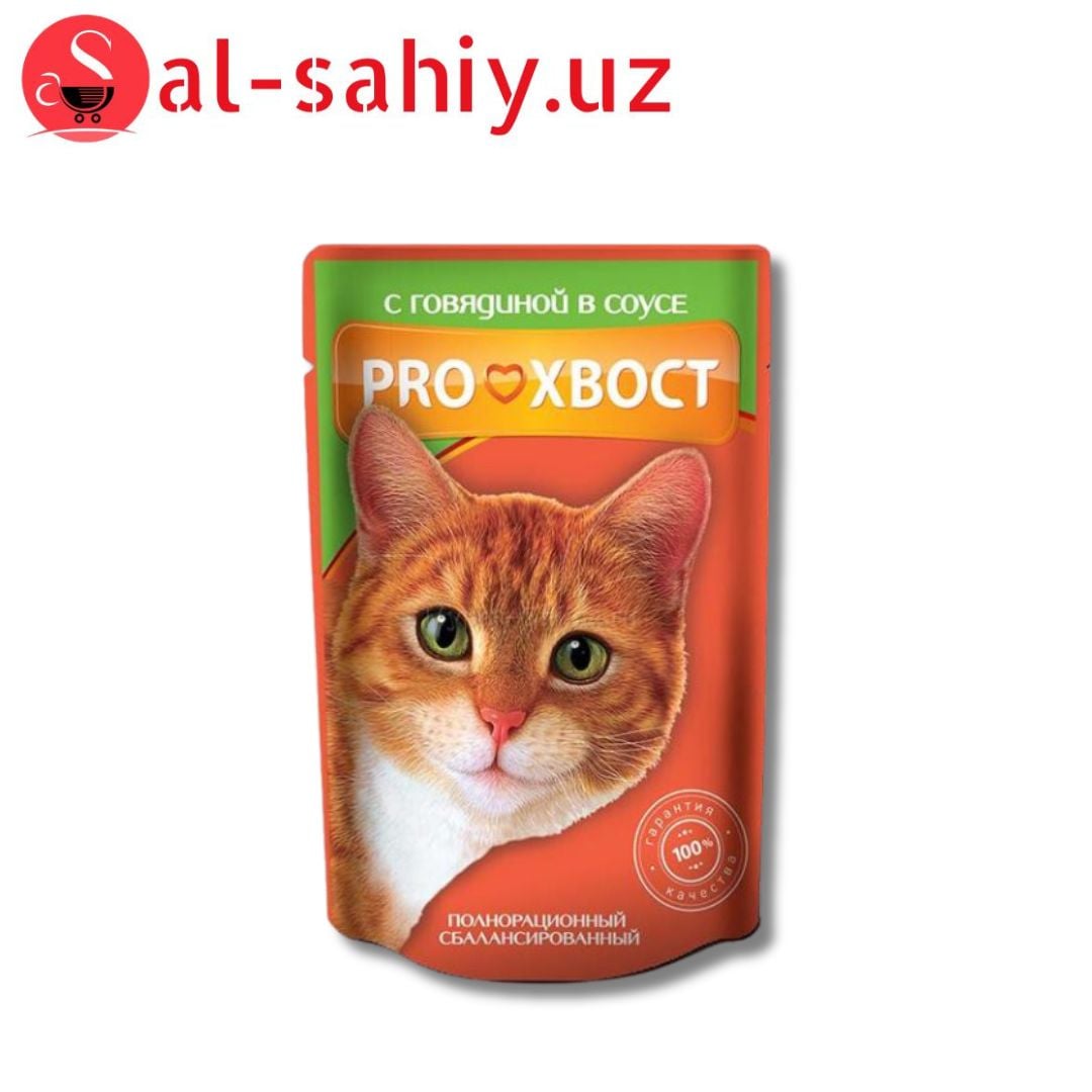 Корм для кошек ProХвост 40324, 85 г, говядина