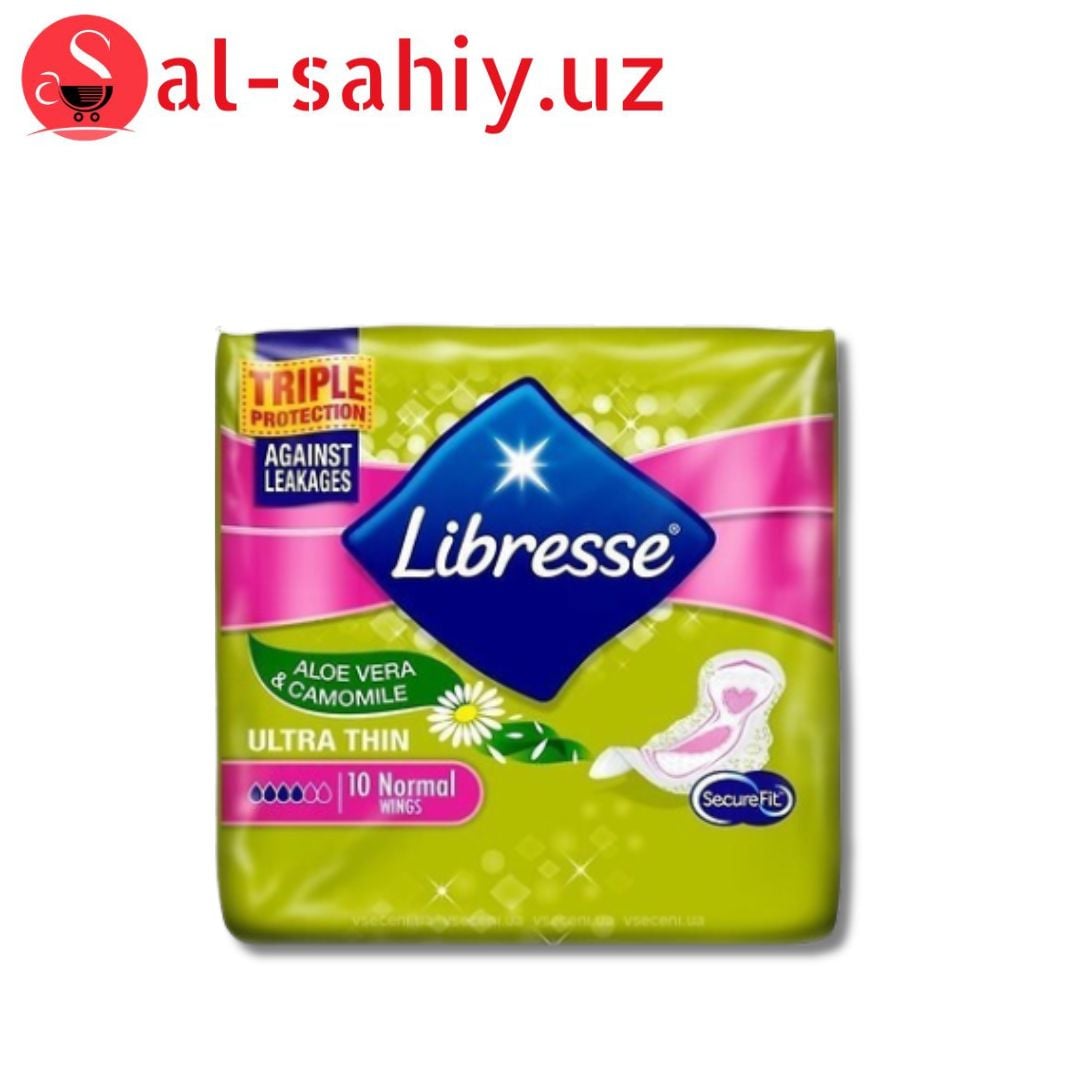 Гигиенические прокладки Libresse Ultra Normal Aloe Vera & Camomile 3 мм 10 шт