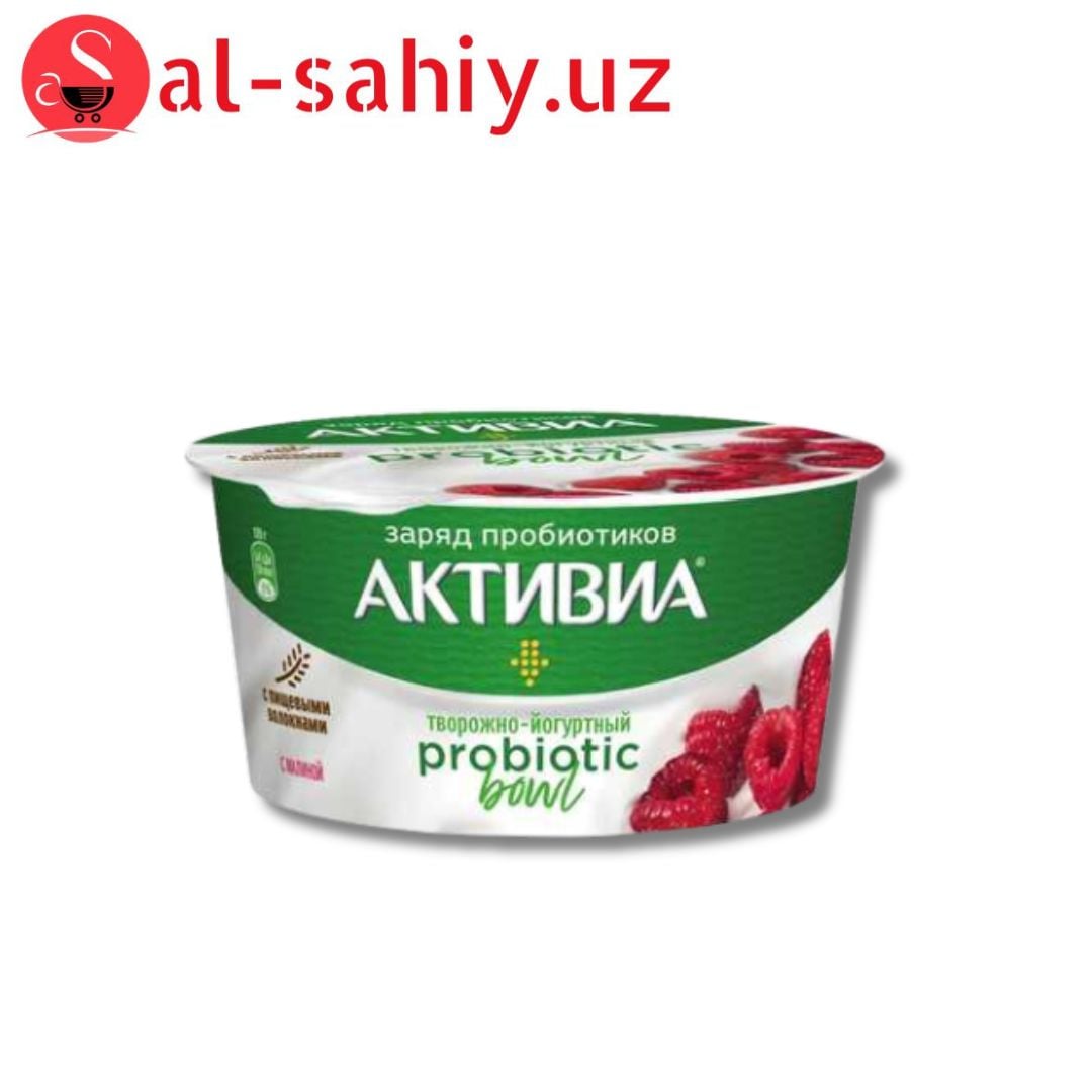 Творожно-йогуртный АКТИВИА малина 3,5% 135гр