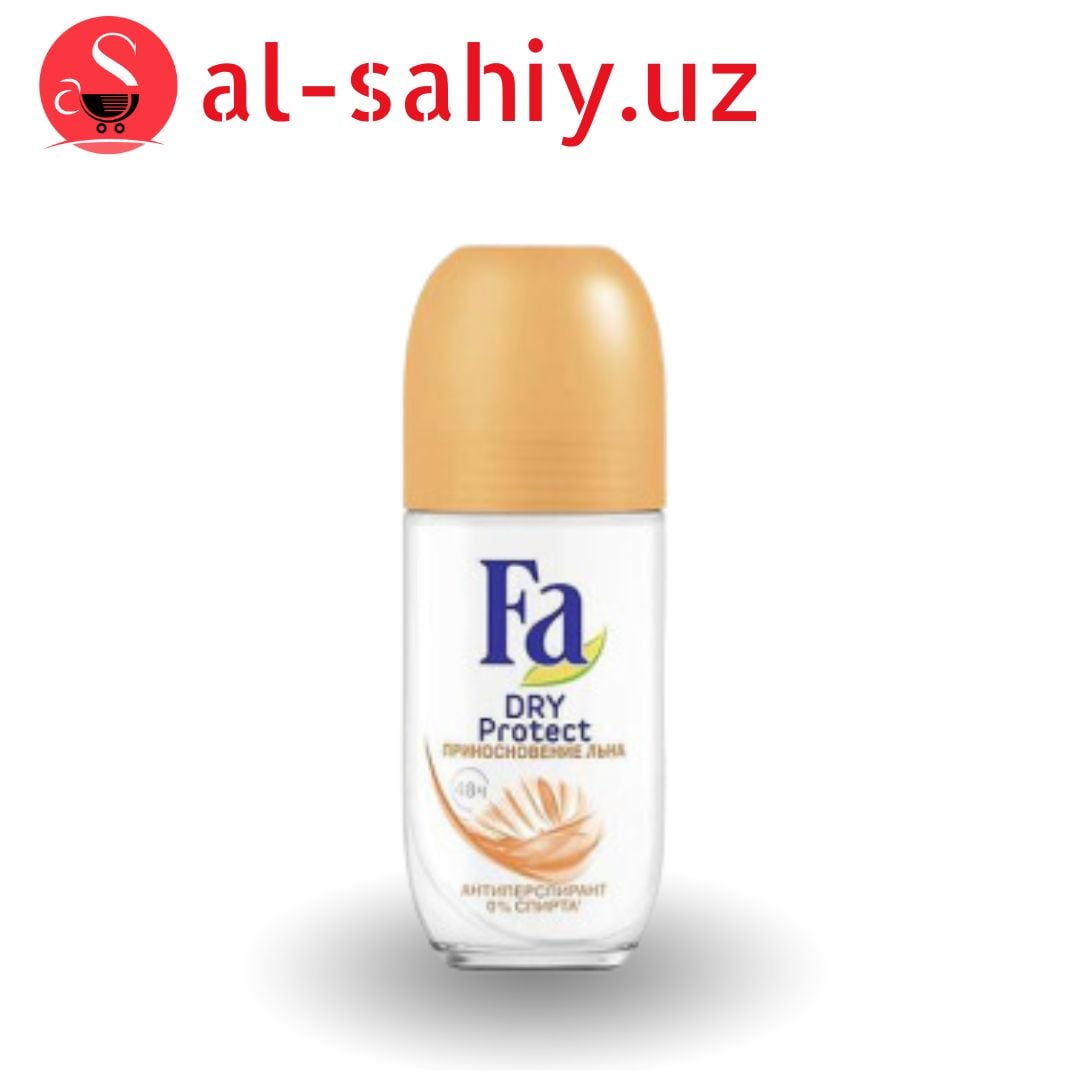 Дезодорант роликовый Fa Roll-On Glass Dry Protect Прикосновение льна 50мл
