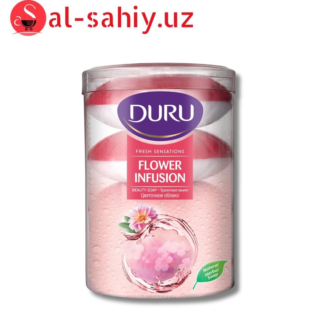 Мыло DURU Fresh Sensations Flower Infusion 4*110гр