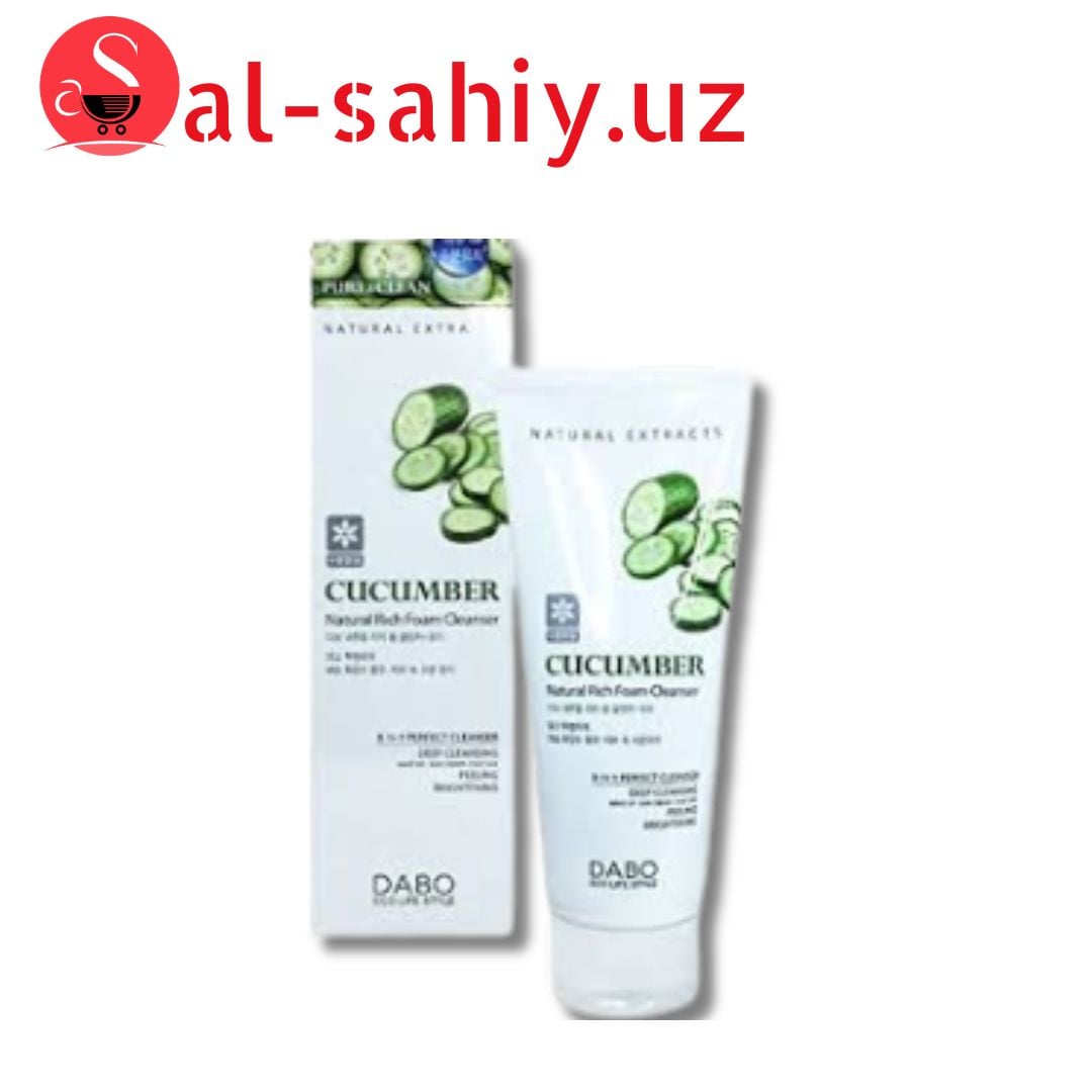 Пенка для умывания ЭКСТРАКТ ОГУРЦА Natural Rich Foam Cleanser Cucumber, 180 мл